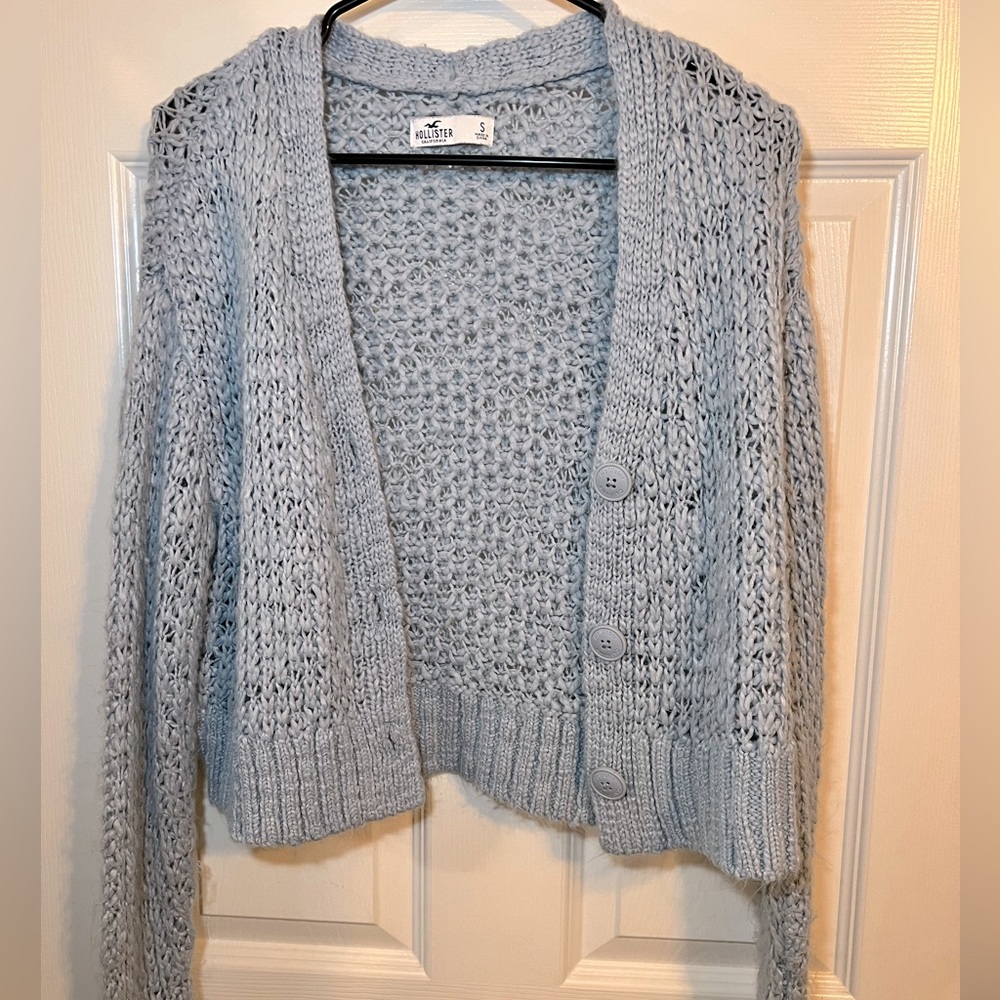 Blue Hollister cardigan